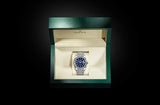 Rolex date just blue dial new